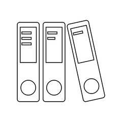 Business office folder vector icon