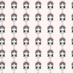 set of girl patterns 
