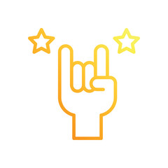 Rock And Roll icon. Event icon design. vector graphic