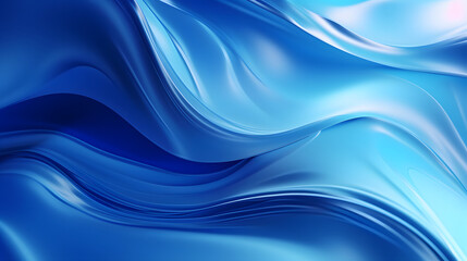 Obraz premium Digital cosmic blue colors abstract Liquid poster web background