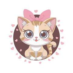 Cute Cat Illustrations for Valentine’s Day