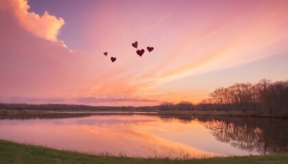 Abstract Hearts and Colors.
