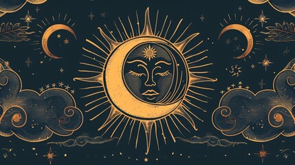 Mystic Esoteric Minimalist Print for Occultism and Religion