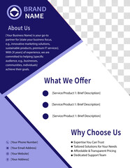 Professional Flyer Design Template in Adobe Illustrator (.AI)