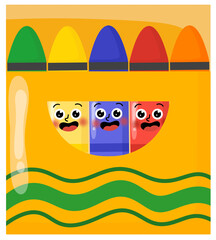 illustration of a crayon 