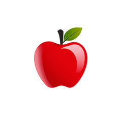 Fototapeta premium red apple isolated on white