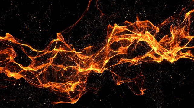A futuristic scatter plot with glowing, dynamic particles that shift and dissolve into patterns, forming a fluid, ever-changing data visualization with neon highlights on a dark, high-tech background.