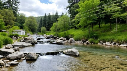 river in the forest