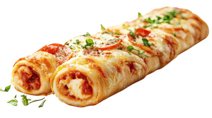 pizza roll isolated on white transparent background