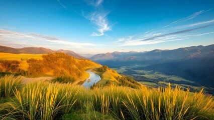 sunset in the mountains