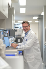 Fototapeta premium Portrait of a Lab Technician in Action