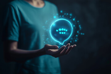 Digital Communication & Technology Concept