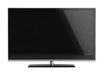 TV screen or computer monitor isolated on transparent background