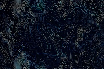 Fototapeta premium Abstract close-up of a glowing blue digital circuit board, showcasing intricate connections and technological design on a black background. 