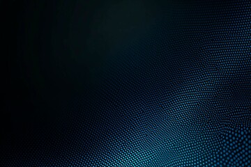 Obraz premium Abstract close-up of a glowing blue digital circuit board, showcasing intricate connections and technological design on a black background. 