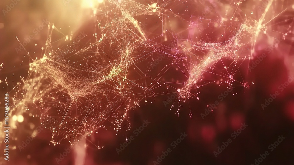 Poster abstract digital background with technology data plexus concept