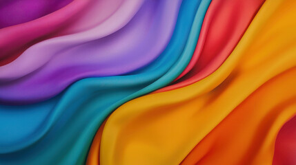 Obraz premium Abstract Swirling Background of Rainbow Colors for Creative Design Projects
