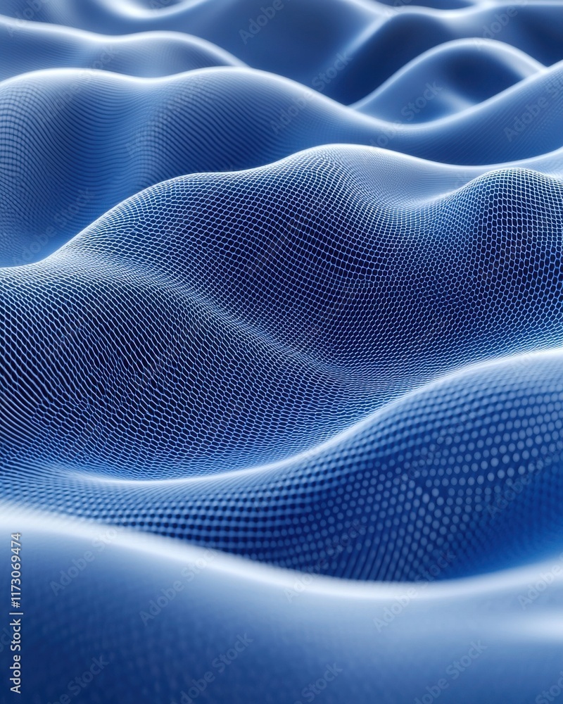 Poster dynamic digital abstract biometric wave pattern studio image modern technology close-up innovative d