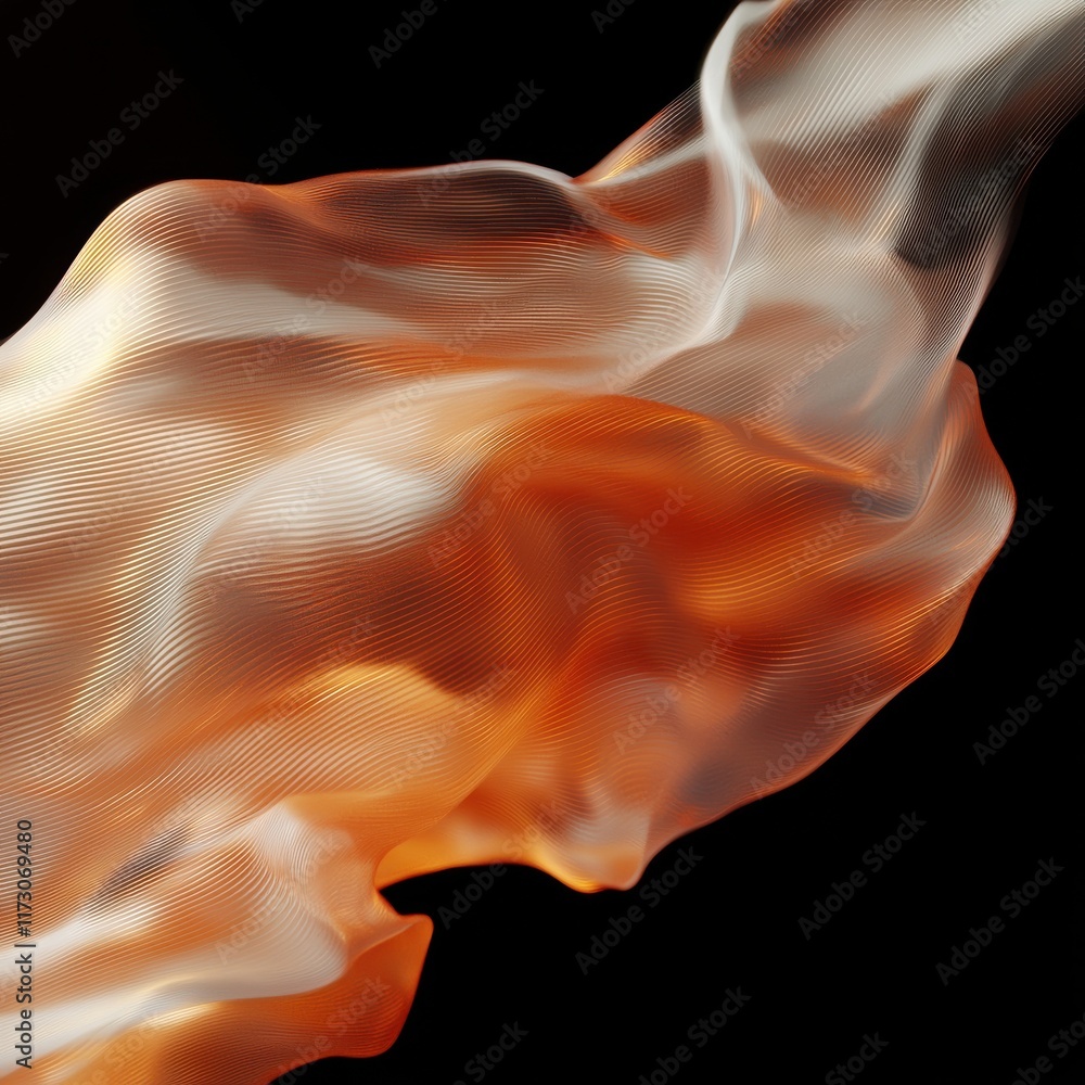 Poster dynamic particle flow abstract background digital art fluid motion studio setting overhead view mode