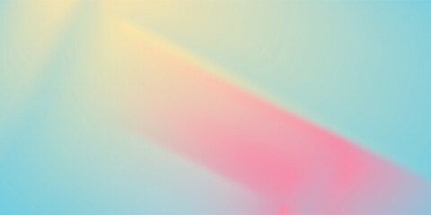 Abstract clear blue sky. Pastel rainbow. Light blue, pink and yellow color vector banner. Pastel gradient sky pattern. vector