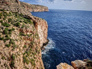 rocky coast of the sea