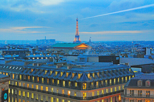 View over the rooftops of Paris France 