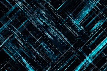 Abstract close-up of a glowing blue digital circuit board, showcasing intricate connections and technological design on a black background.
