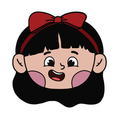 Happy Laughing Cute Girl wearing a Bandana