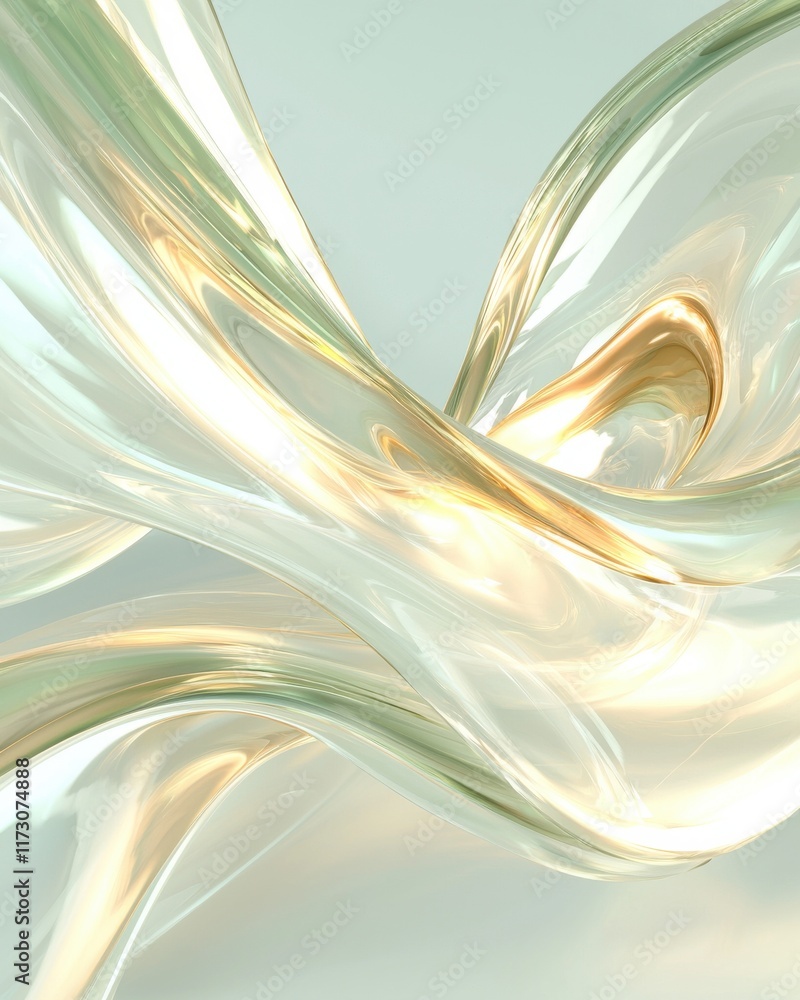Aufkleber dynamic digital abstract aurora effects virtual space graphic design modern aesthetics high-resoluti
