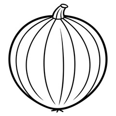 Gooseberry line art vector