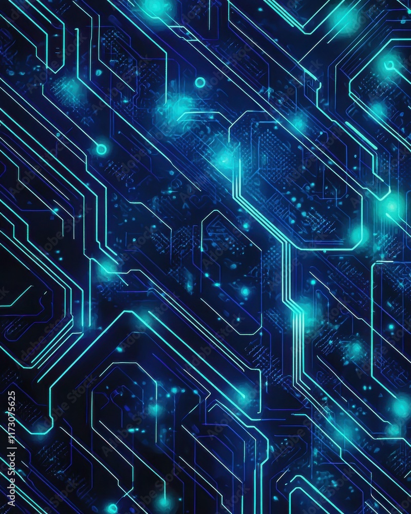 Poster futuristic digital abstract background event cyberpunk technology graphic design dark environment hi