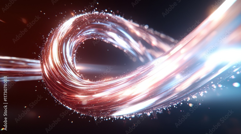 Poster dynamic laser energy patterns in digital abstract background high-tech environment vibrant visuals