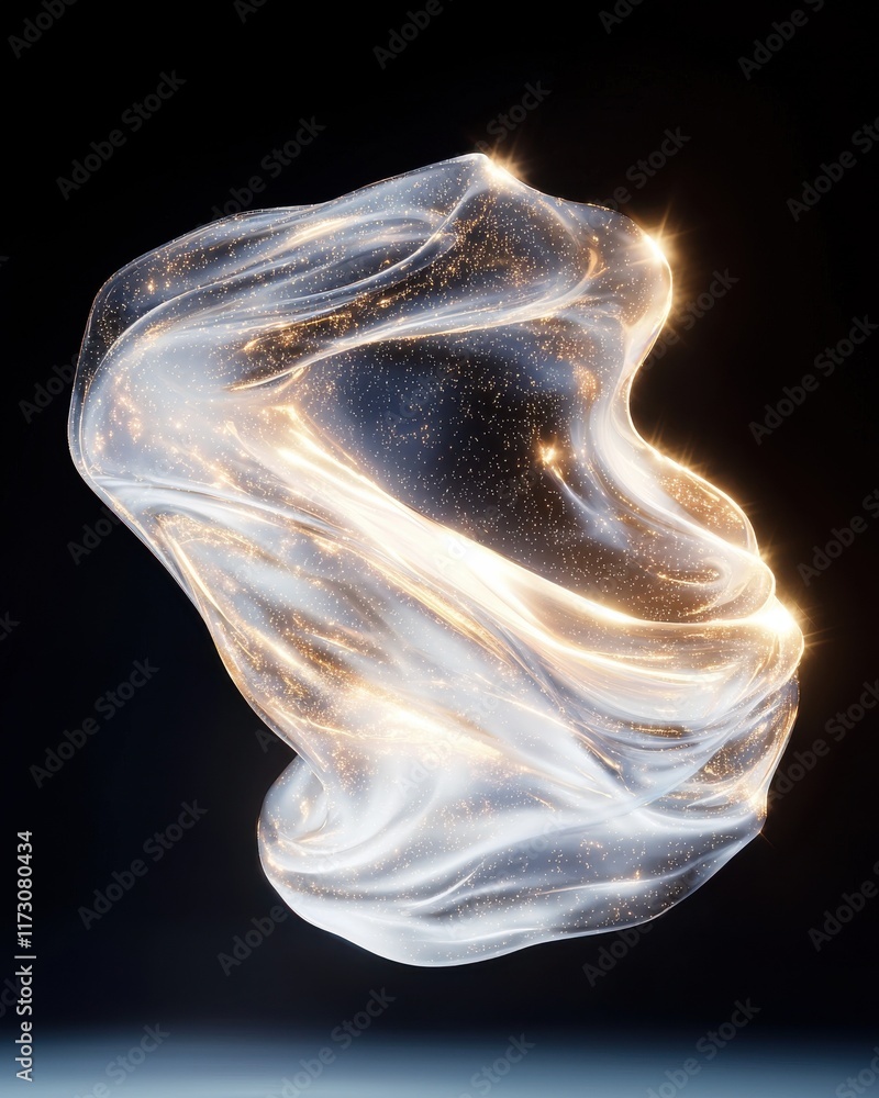 Poster dynamic energy vortex spirals digital abstract background visual art dark environment close-up view 