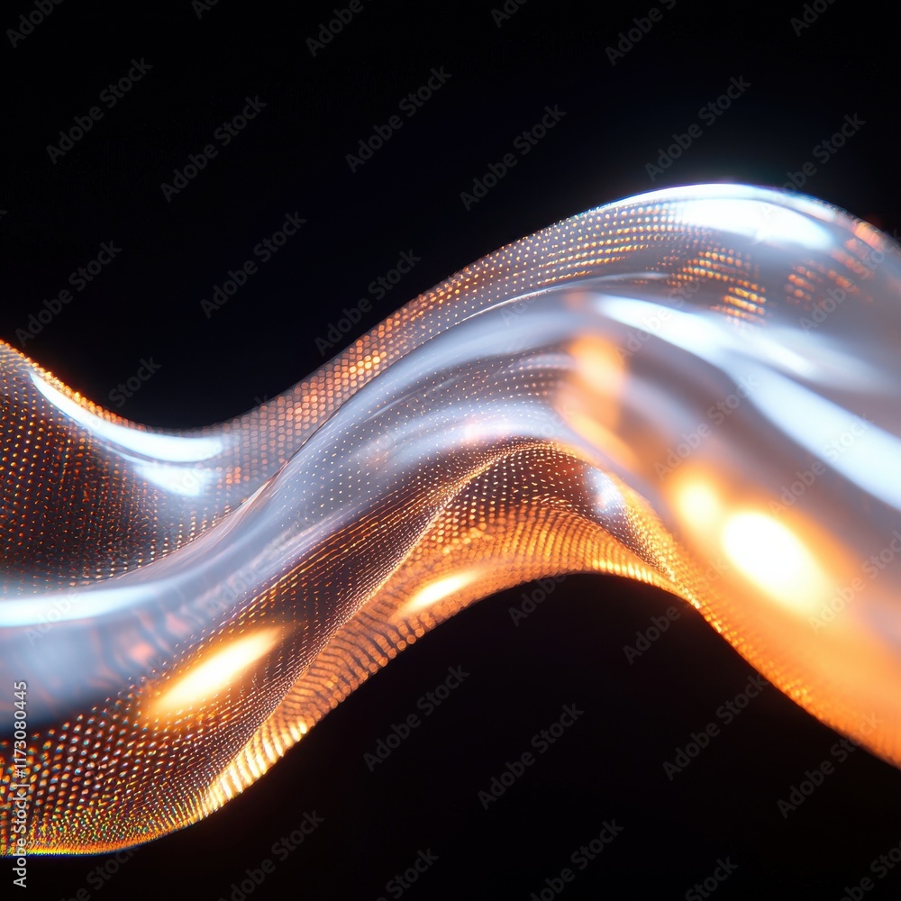 Poster dynamic alien energy streams digital abstract background graphic design dark environment futuristic 