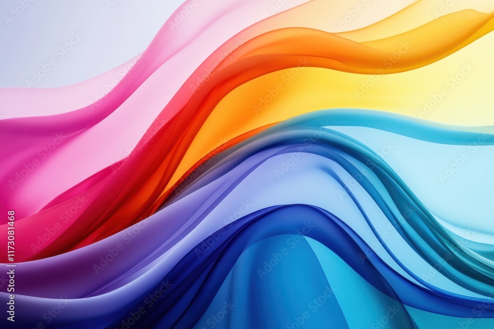 Poster background with colorful abstract painting