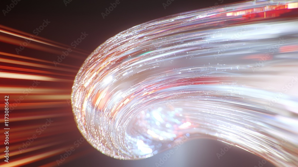 Poster dynamic digital abstract light effect virtual space background visuals holographic environment conce
