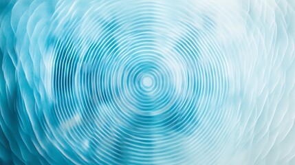 Rippling water surface creates mesmerizing circular patterns in soft blue tones.