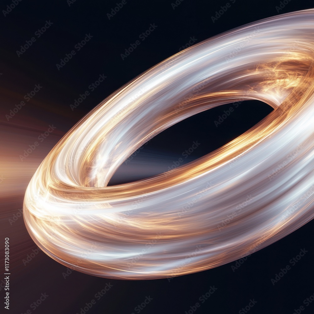 Poster dynamic energy rings in digital abstract background futuristic concept modern design high-tech envir