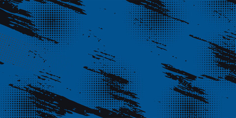Dots halftone white and blue color pattern gradient grunge texture background. Dots pop art comics sport style vector illustration.