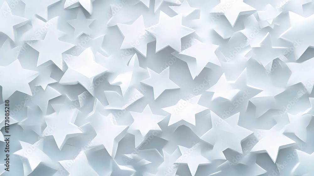 Aufkleber abstract white background with translucent stars for design use