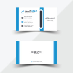 Creative corporate modern geometric shape business card design template