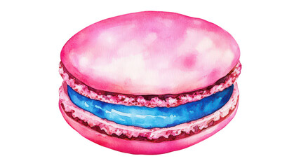 Colorful Macaron Dessert Illustration