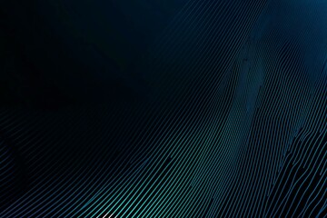 Fototapeta premium Abstract close-up of a glowing blue digital circuit board, showcasing intricate connections and technological design on a black background. 