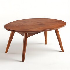 mid-century modern coffee table with wooden legs