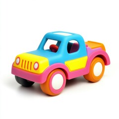 Colorful toy truck suitable for young children playing indoors or outdoors