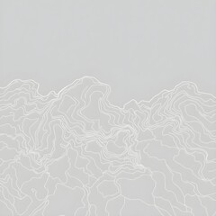 topographic line contour map background, geographic grid map Generative AI 
