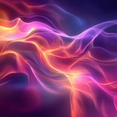 Obraz premium Soft Abstract Neon Gradient Light, Generative AI