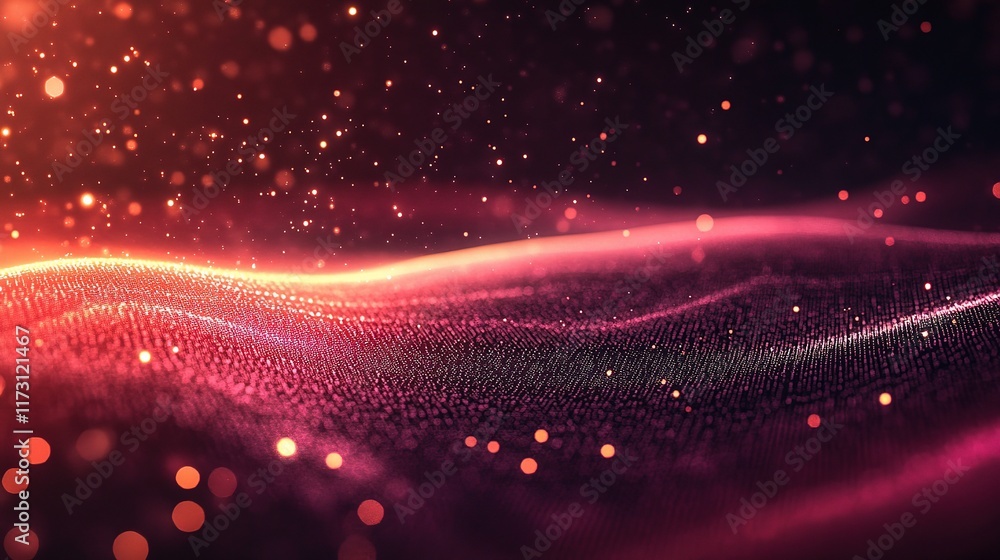 Poster abstract technology background with rising arrow and data elements