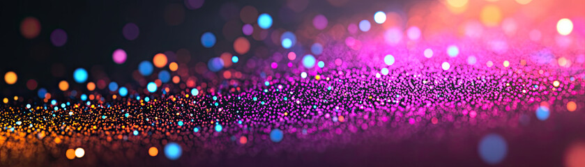 Colorful light particles dancing abstract background digital art vibrant environment close-up view visual harmony