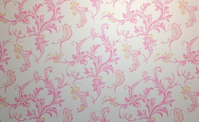 A luxurious silk fabric draped with a vibrant paisley pattern showcasing rich colors and intricate details